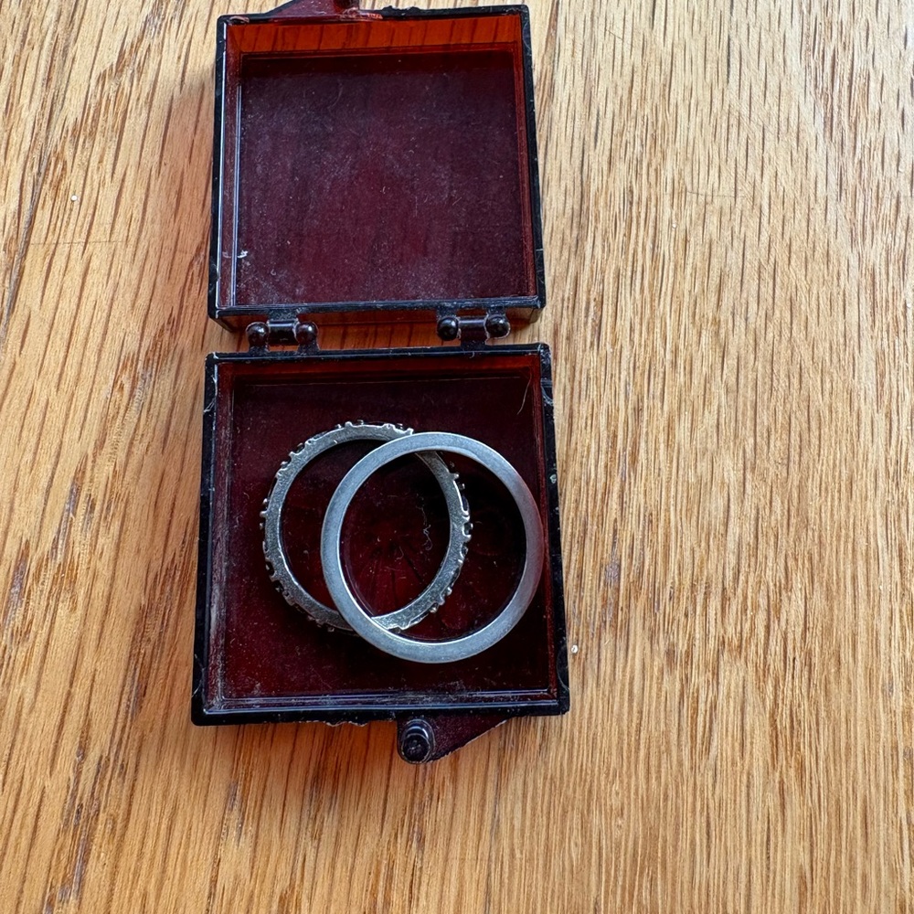 Vintage Stackable Rings, Silver - image 2